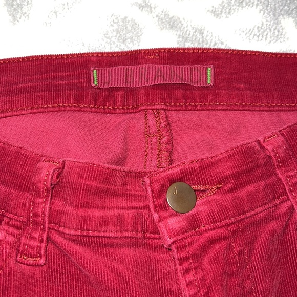 ❤️🍒JBrand PRISTINE🍒❤️cherry red skinny leg cords. Size 29. Like new! - Picture 6 of 8